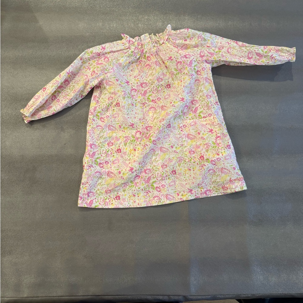 Bonton Pink Floral Kids Dress. Size 2